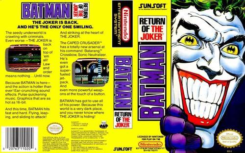 Batman return the joker - of,